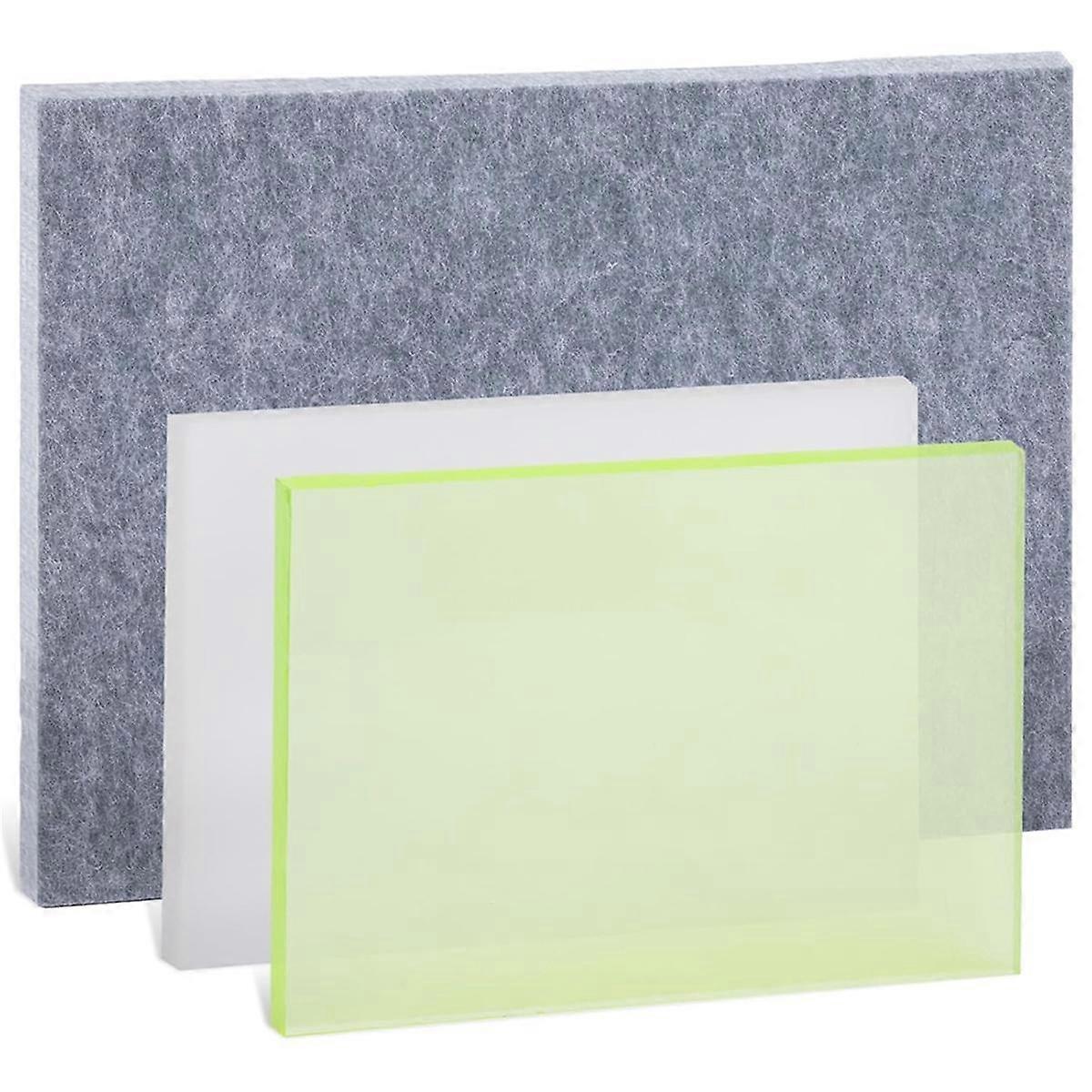 3pcs Leather Craft Punch Pads Punch Pads and Sound Absorbing Pads Rubber Silent Board Cutting Pun