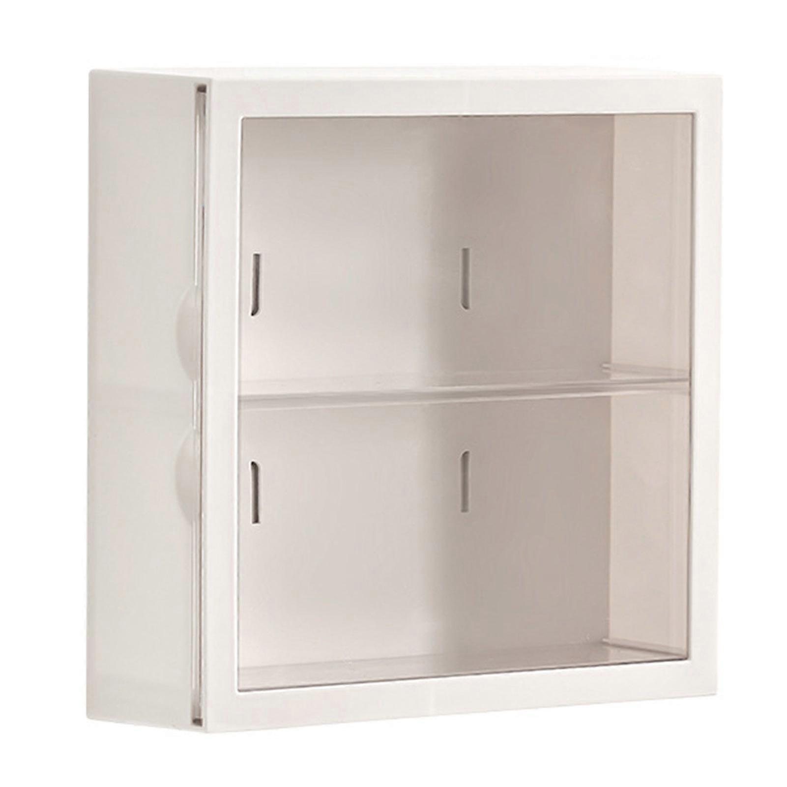 Figure Display Cabinet Dustproof Shelf Large Capacity Simple Installation Wall-Mounted Statue Organizer Collector Showcase