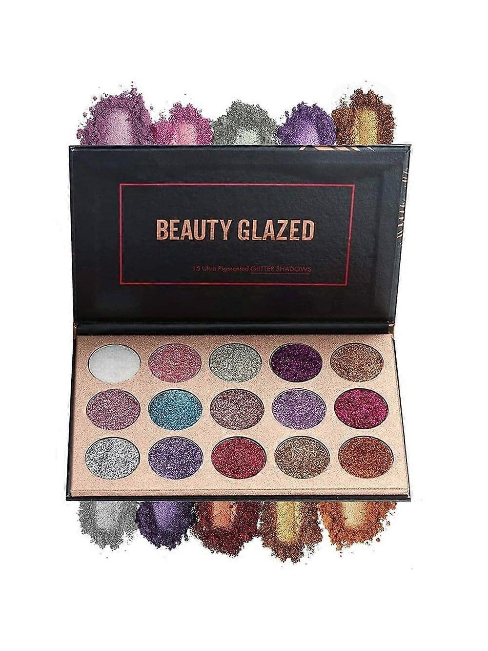 15 Colors Eyeshadow, Glitters Shimmer Pigment Pressed Makeup Palette Eyes Cosmetic