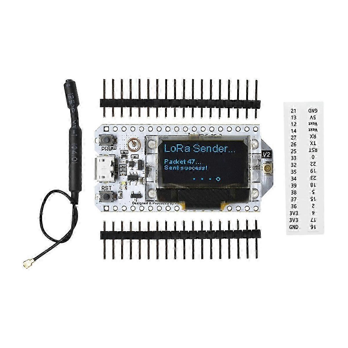 Sx1276 0.96 Oled ESP32 Wifi Bluetooth-utvecklingskort Lora Node 868-915mhz Multifunktionell Portab