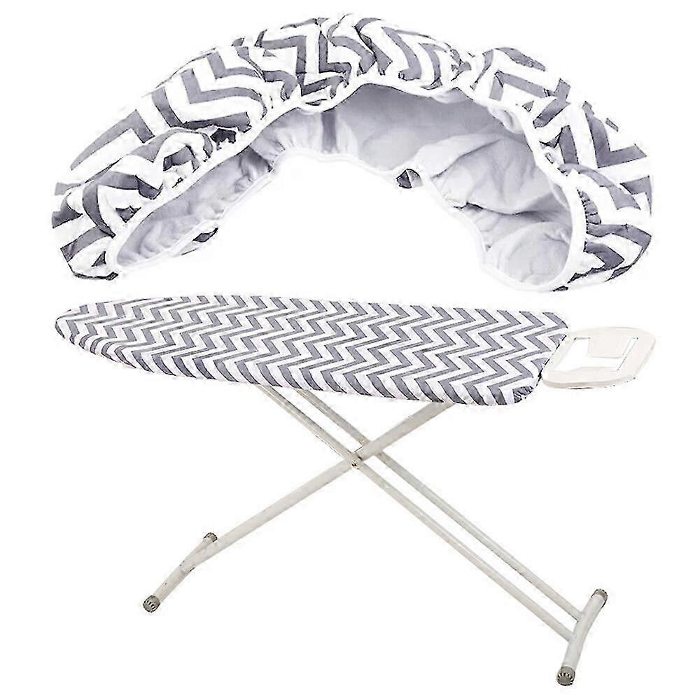 غطاء طاولة الكي 150X50 سم ، حافة مرنة ، مقاومة للبقع الحارقة ، سميكة ، قابلة للغسل