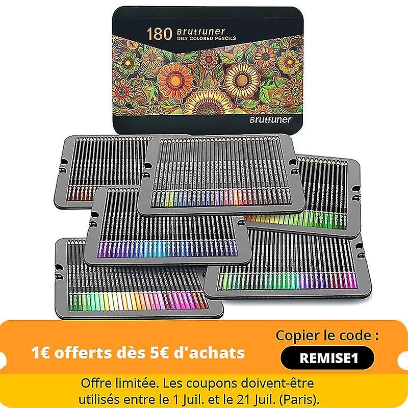 180 Colored Pencils, Professional Numbered Set, Sketching, Shading  Coloring, Colored Pencil Set