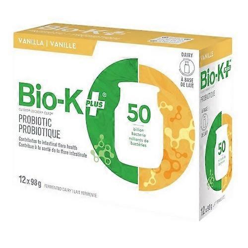 Bio-K Fermented Dairy Probiotic Vanilla, 98 Grams (Case Of 12)