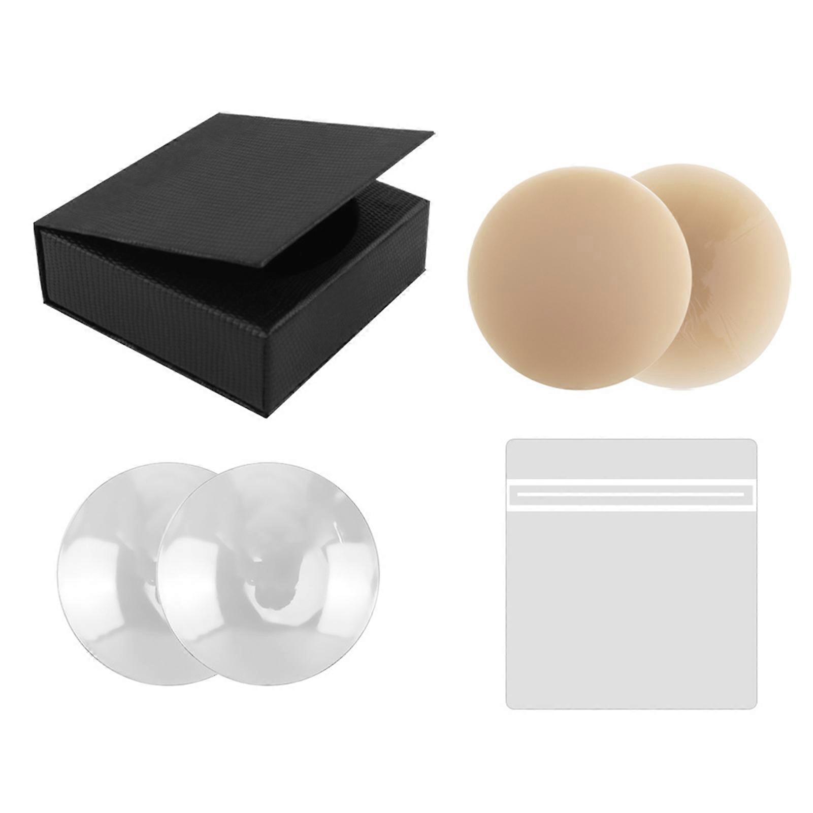 1 Pair Ultra Thin Nipples Covers Waterproof Reusable Breast Pasties for Women Comfortable Adhesive Seamless Invisible Skin Friendly