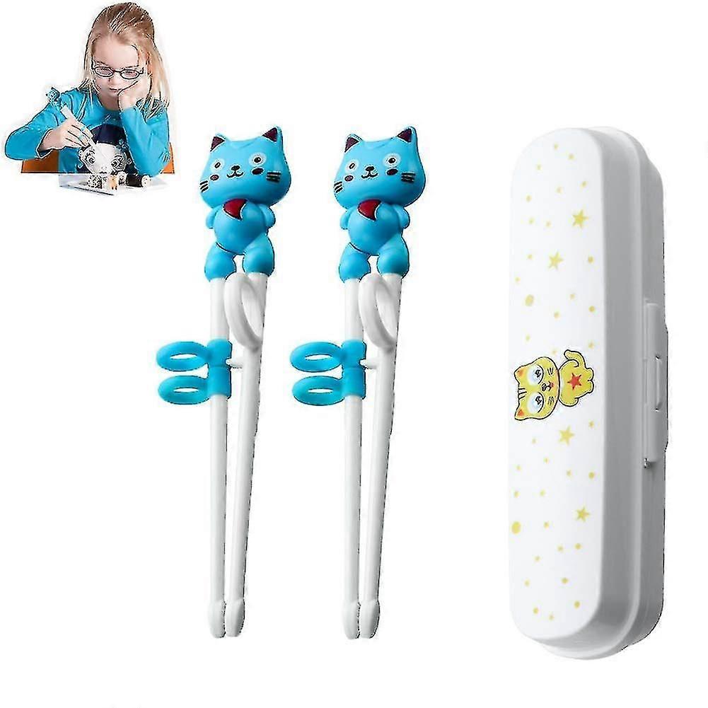 2 Pairs Of Children Training Chopsticks, Easy To Use Right Learning Chopsticks, Chinese Chopsticks, With An Assistant To Learn To Grip Cartoon Animals