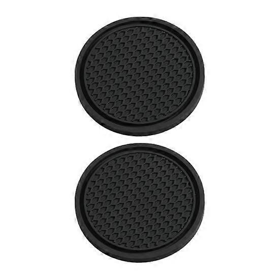 2Pcs Fashion Long-lasting Dust-proof Decorative Portable Anti-slip Cup Holder Mat for Auto Car Bottle