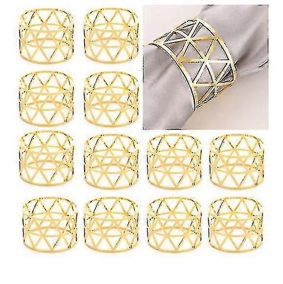 حلقات منديل، 12 قطعة جوفاء خارج منديل خواتم حاملي منديل حلقة