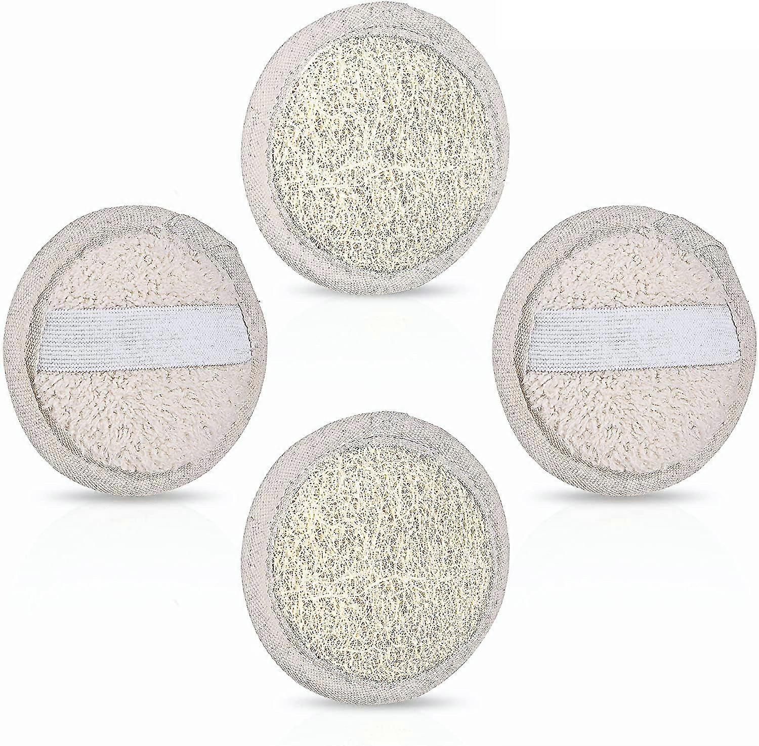 Exfoliating Loofah Pad Mini Round Bath Shower Loofah Sponge Pad