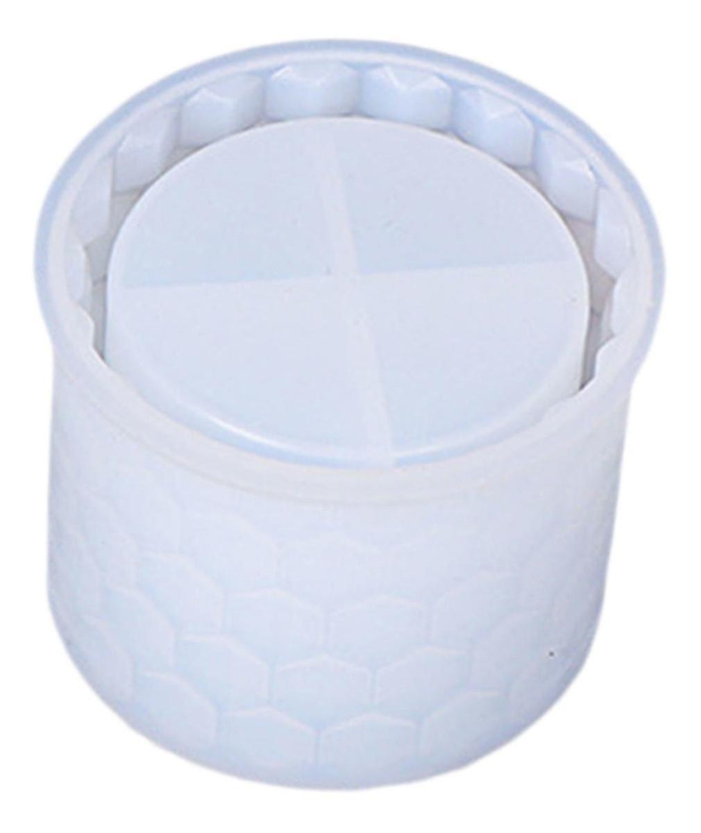Crystal Epoxy Mirror Storage Box Diamond Surface Pattern Glass Flat Bottom Jar Silicone Mold(1pcs)
