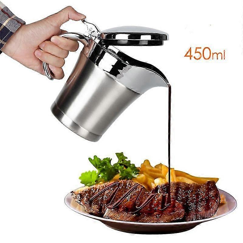 304 Stainless Steel Double Layer Insulation Gravy Boat - Sauce Gravy Pot