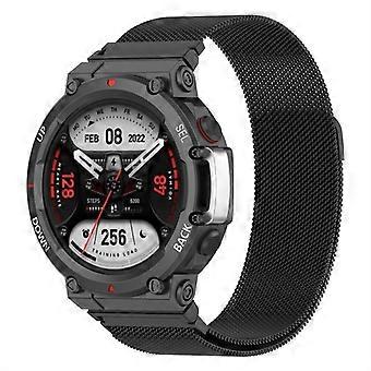Type A Pour Huami Amazfit T-Rex 2 Montre Intelligente Milanaise Mesh Bracelet De Remplacement En Acier Inoxydable