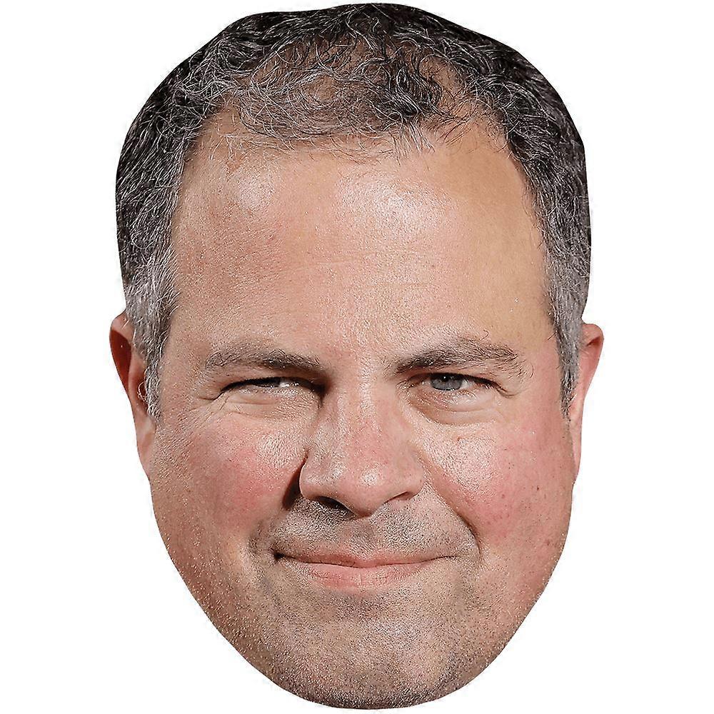 Ted Kravitz (Stubble) Celebrity Mask, Flat Card Face