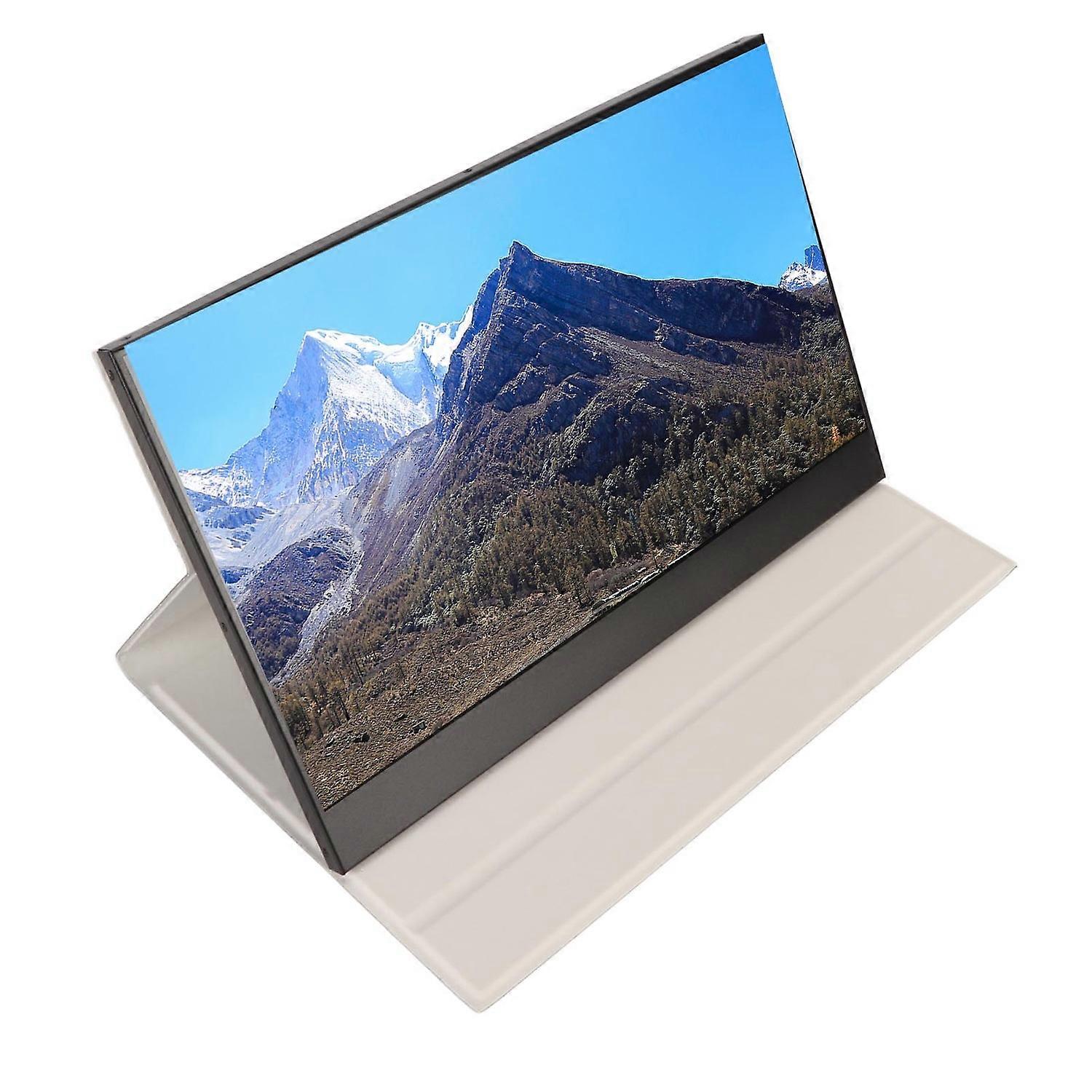 شاشة محمولة مقاس 15.6 بوصة مزودة بمنفذ USB C وواجهة وسائط متعددة Mini HD بدقة 1080 بكسل مع مكبر صوت مزدوج