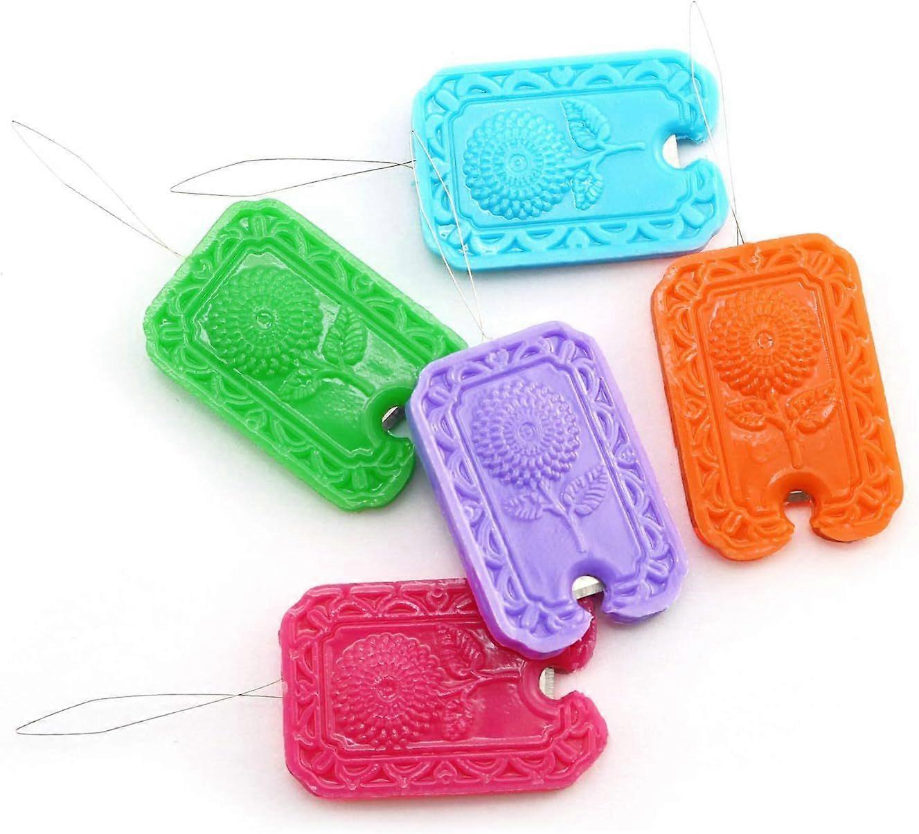 10PCS Sewing Tools Colours Needle Threaders Hand Stitching with Yarn Cutter