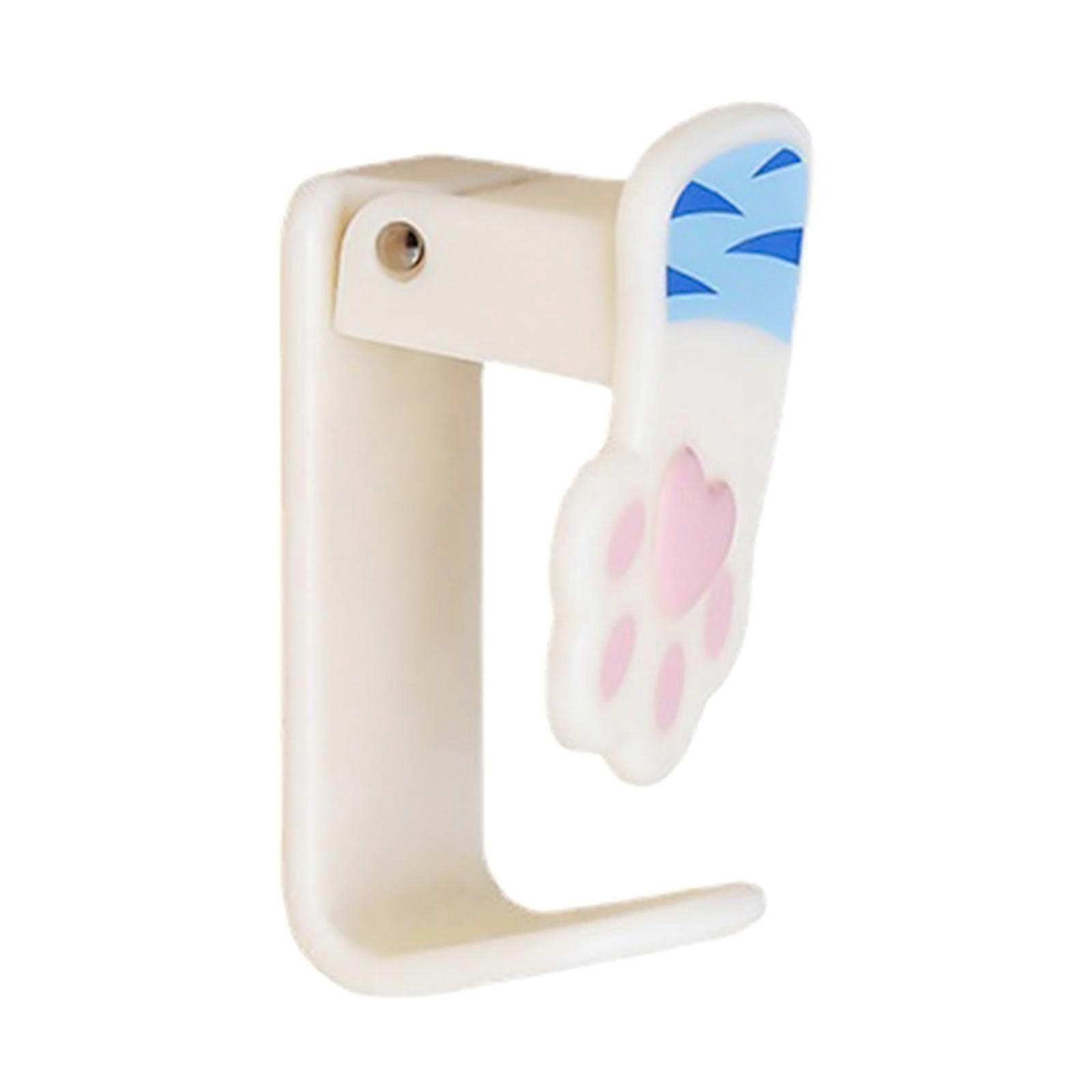 Cartoon for Cat Claw Washbasin Hook Decorative Storage Hanger Rack Holder Blue