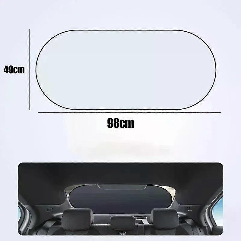 Car Sun Shade UV Protection Folding Auto Rear Window Sunshade Universal Car Window Visor with Suction Cups