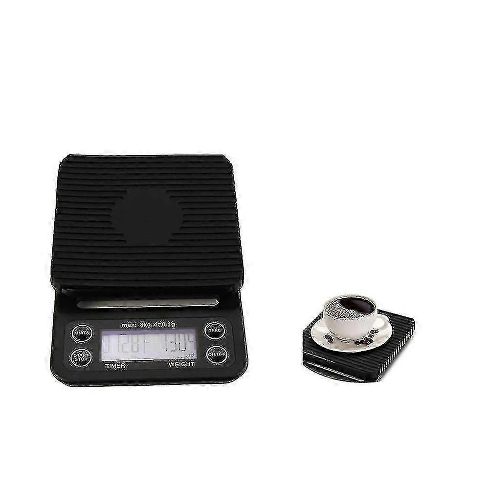 Hand brewed coffee electronic scale Timing coffee electronic scale 3kg/0.1g
