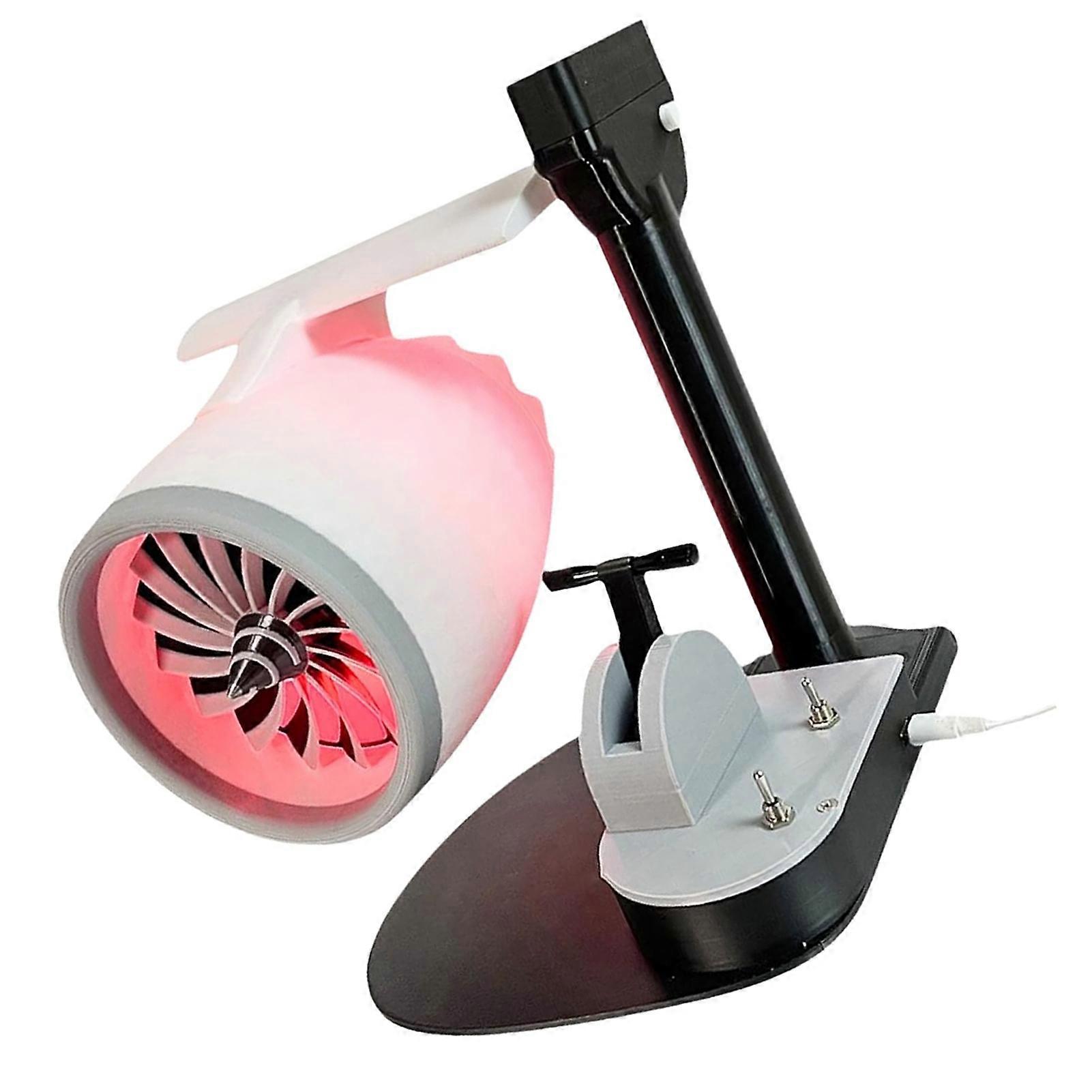 Turbo Engine Fan USB 2 In 1 Innovative Adjustable Speed Turbo Desktop Fan with Humidifier Red 