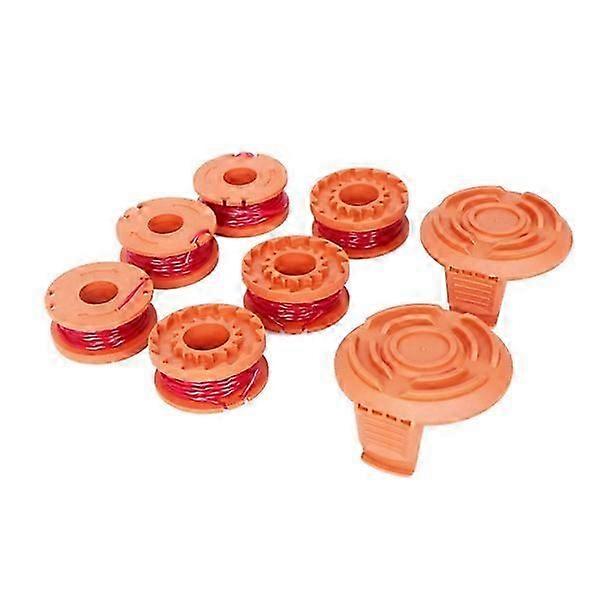 8PCS String Trimmer Replacement Spool Autofeed Nylon Grass String Trimmer Mower Line Replacement Spool Compatible for WORX WA0010
