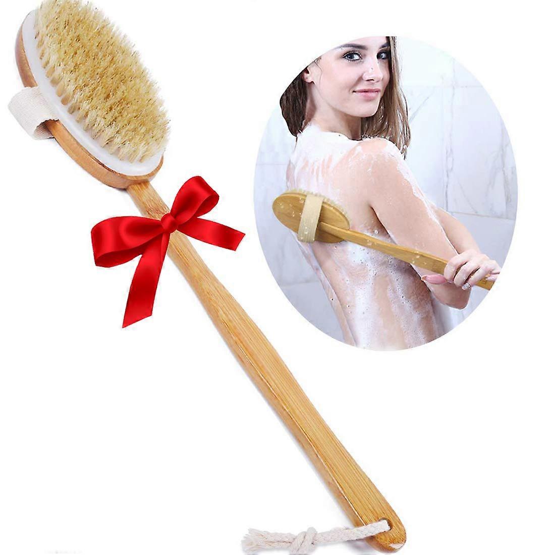Shower Brush for Bathing and Exfoliating with Soft Bristles for Skin Care