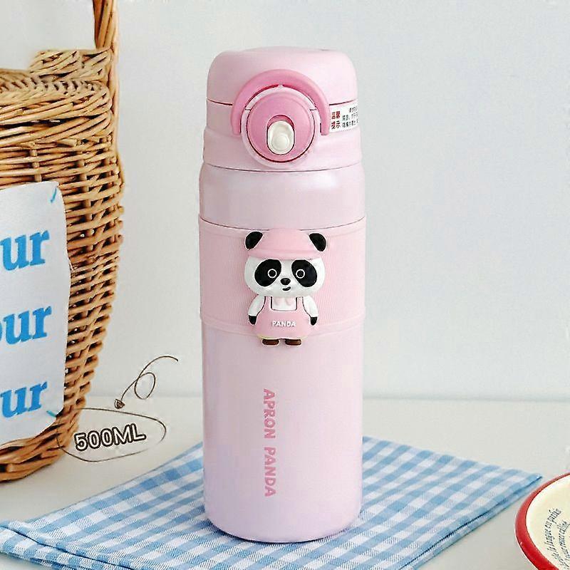 17oz/500Ml Stainless Steel Vacuum Insulated Water Bottle,Leakproof,BPA Free-Pink