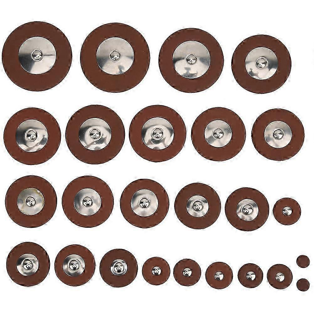 25pcs Multi Size Sax Leather Pads Replacement Set for Tenor Saxophone