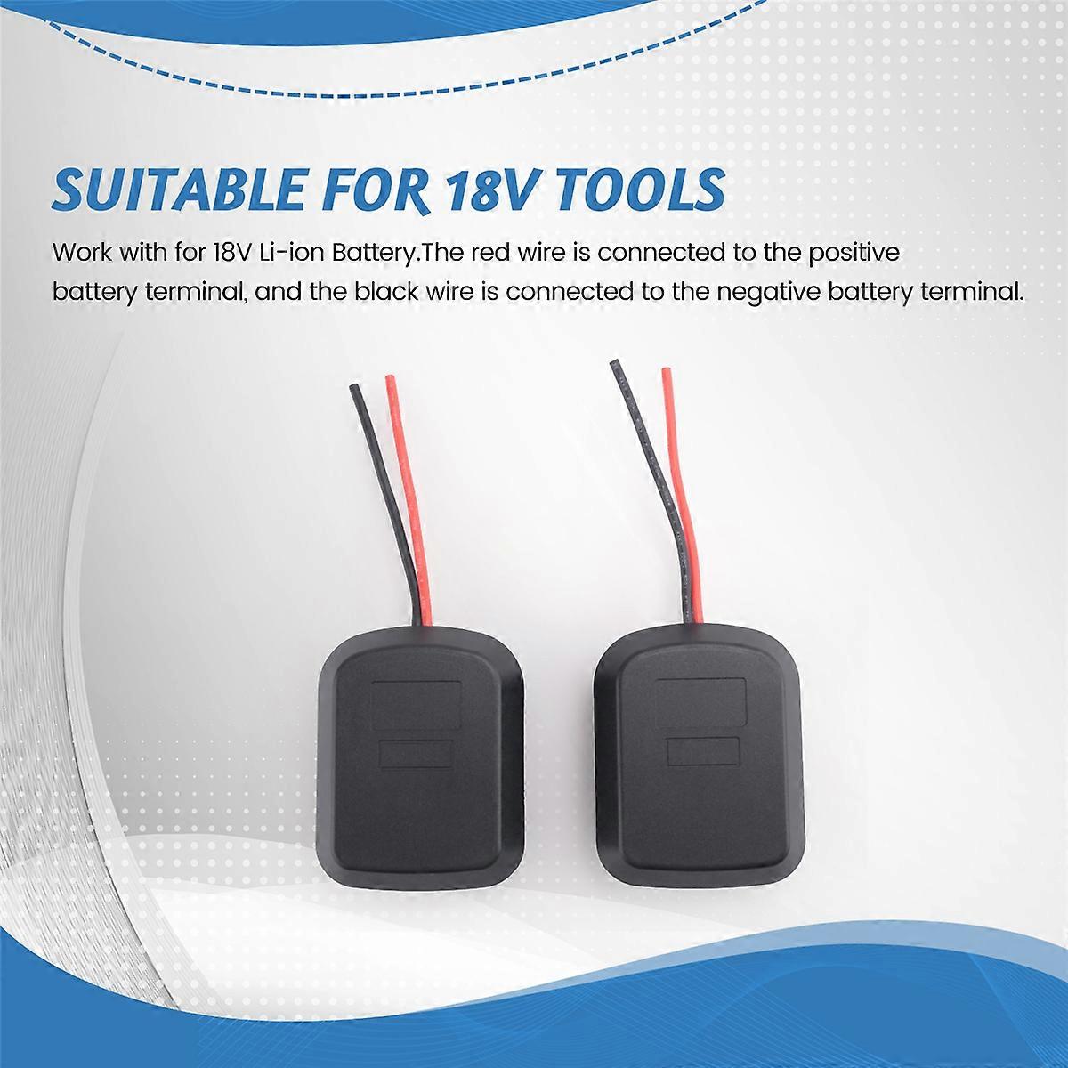 2Pc Battery Adapter for 18V Lithium Battery Power Tool