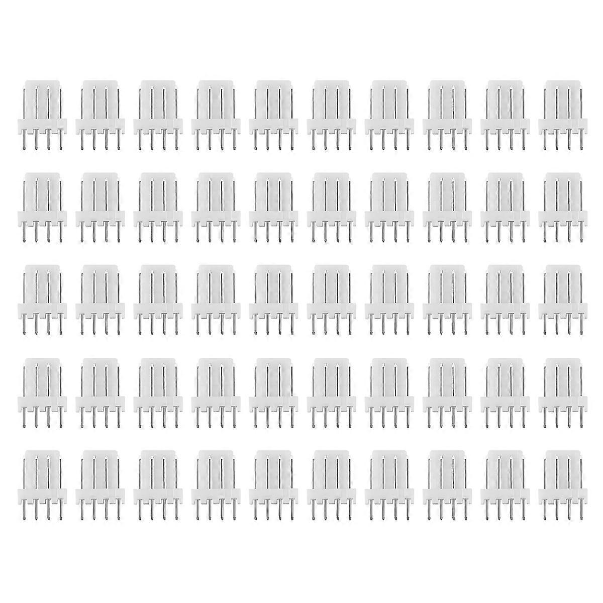 50Pcs KF2510 Connector 2.54MM Male Pin Header 4Pin Fan Connector for ASIC Miner Antminer S9 Z9 Z15 L