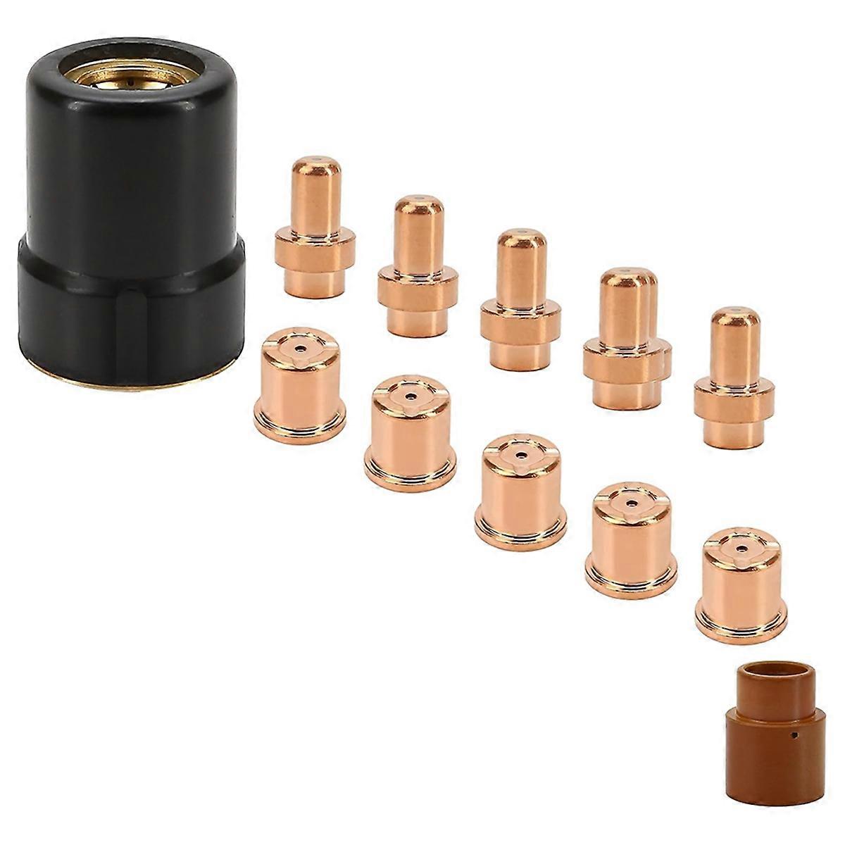 12Pcs Plasma Electrode Cutter Tips Kit Cutting Consumable