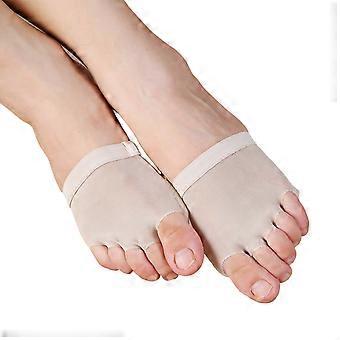 5-Loch-Fußunterwäsche-Tangas, 1 Paar, Halbsohlen-Tanzschuhe, Bauchtanzschuhe, zeitgenössische Tanzschuhe, Halbpalmen, lyrische Tanzschuhe, Farbe XL