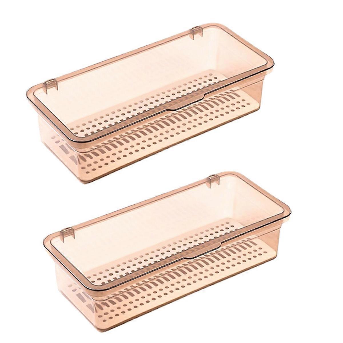 Flatware Tray, Utensil Storage with Lid Plastic Cutlery Tray, E