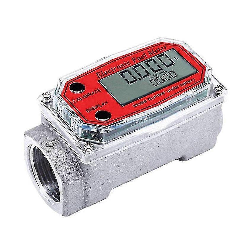 1 Inch Digital Turbine Flowmeter Digital Lcd Display With Npt Counter Fuel Flowmeter For Measuring