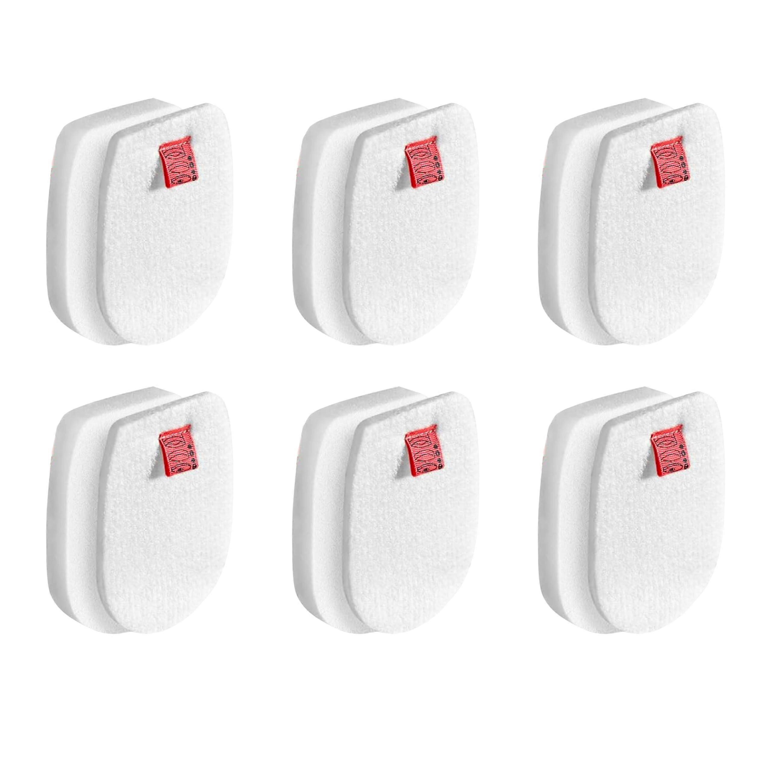 6 Sets Foam Felt Sponge Filters for Vacuum Cleaners Compatible with Various Models, High Absorbency, Durable Material