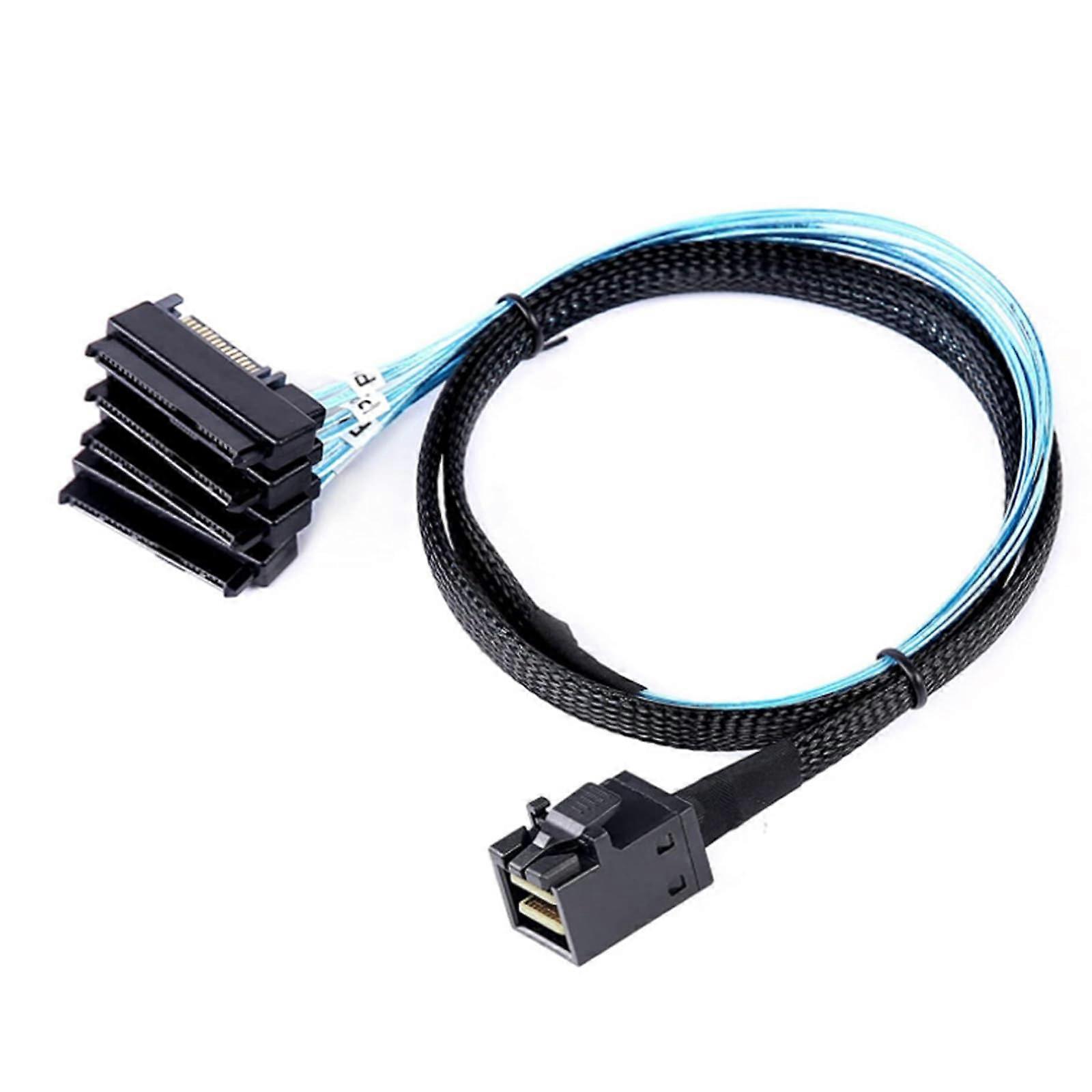 SFF-8643 to SFF-8482 29Pin External Adapter with 15 Pin Port for Chassis Transmission Cable for Data Center Servers