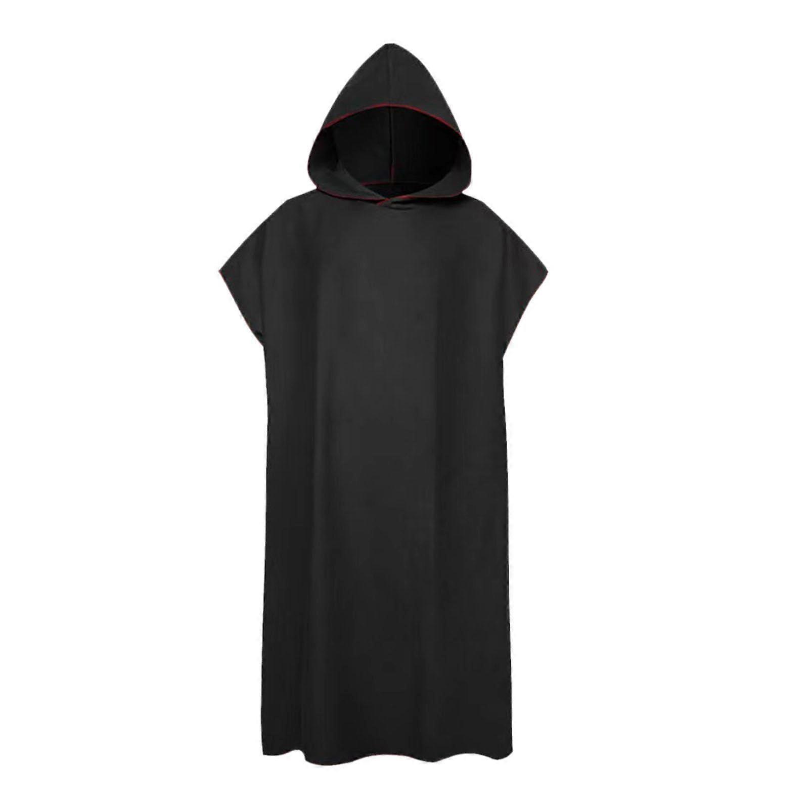 Microfiber Surf Poncho Wetsuit Changing Robe With Hood Lightweight Beach Towel For Swimming Pool & Parties