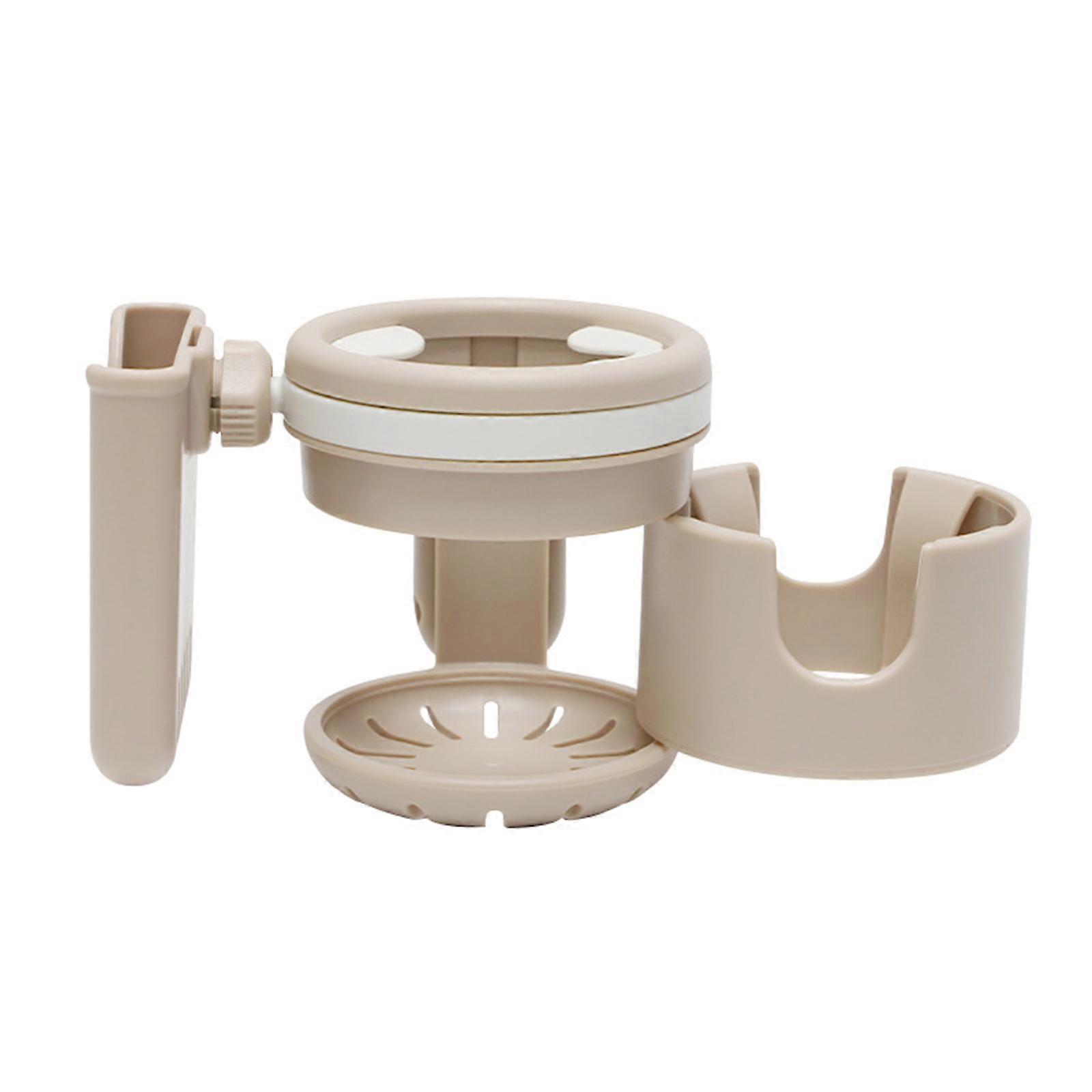 3 in 1 Cup Holder for Pram with Phone Holder   Convenient and Practical  Khaki