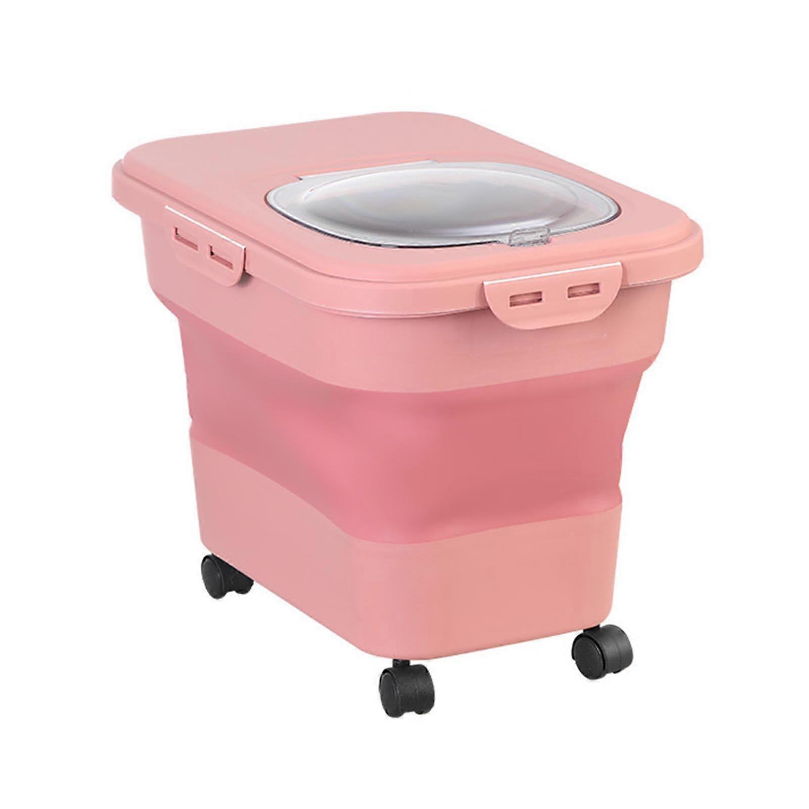 Collapsible Rice Storage Container Large Capacity Cereal Grain Storage Box