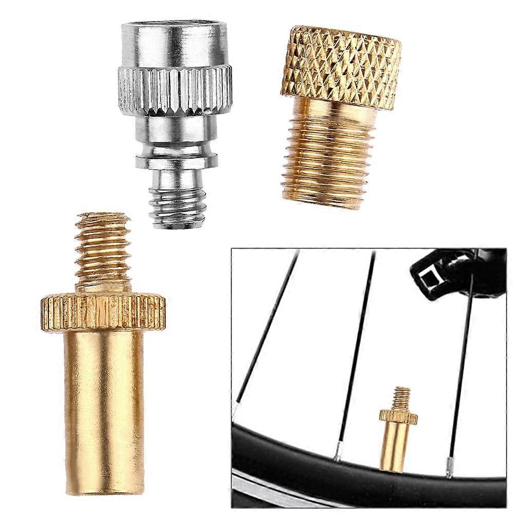 Bicycle Presta valve to Schrader valve adapter + Presta valve extender