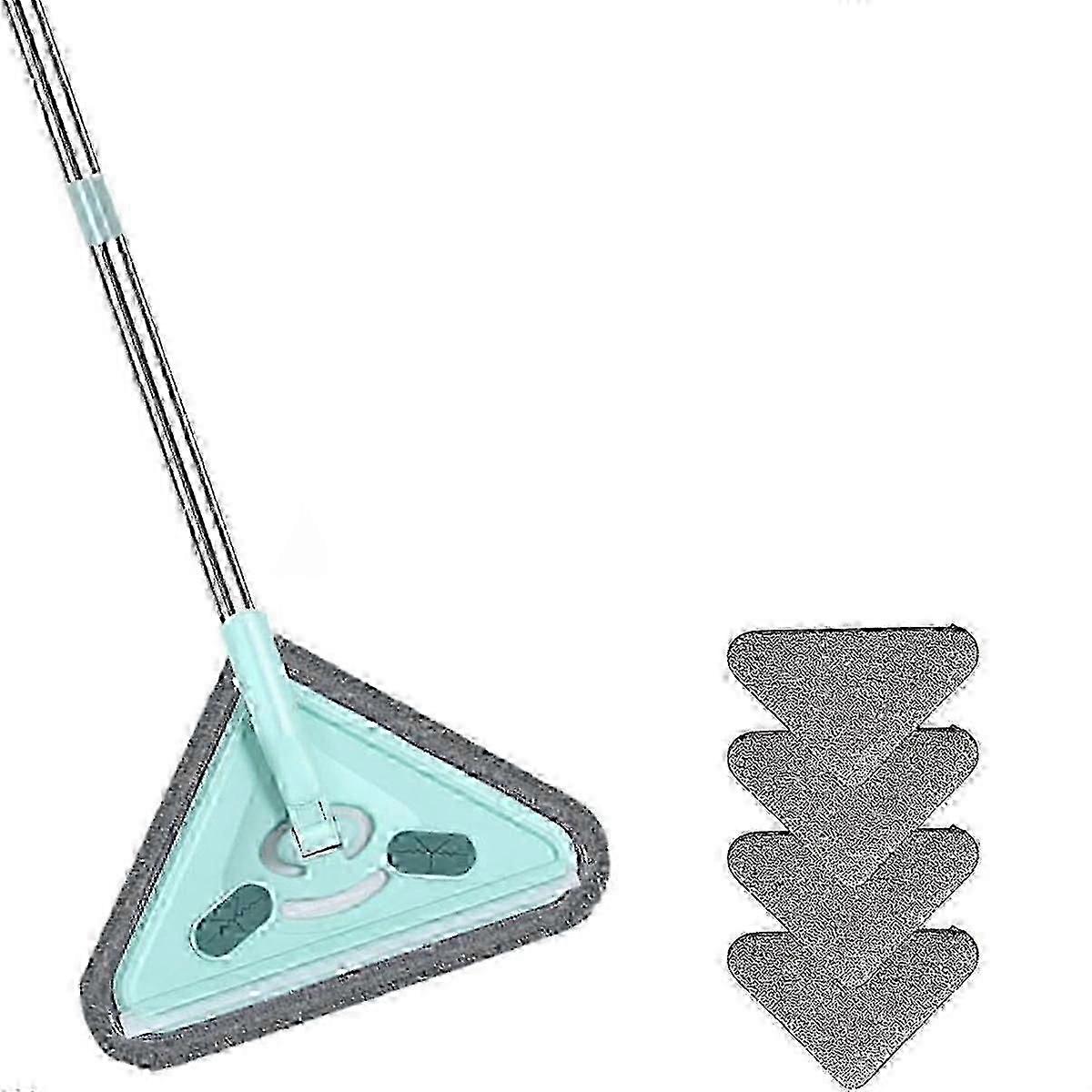 360-Degree Rotating and Adjustable Wet/Dry Cleaning Mop with Multifunctional Features