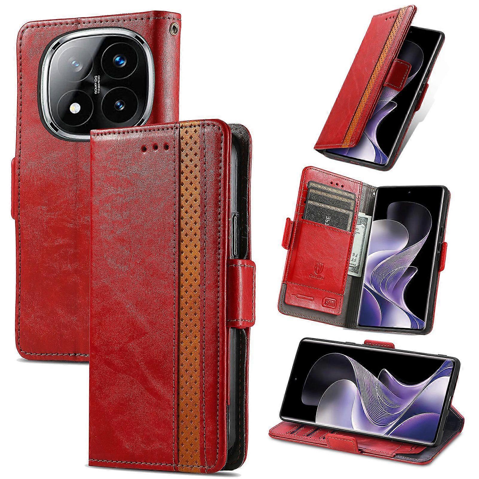 Compatible With Xiaomi Redmi Note 14 Pro Plus Wallet Case, PU Leather Flip Case with Card Holders RFID Blocking Kickstand Phone Cover