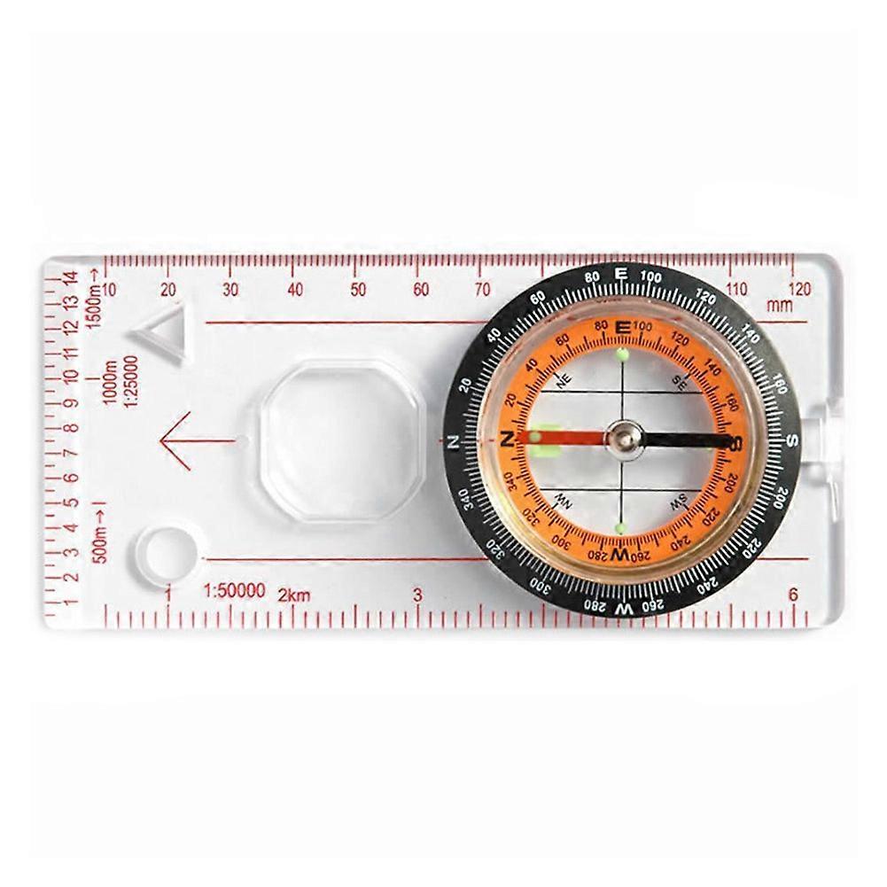 Ruler Scale Magnifying Scout For Hiking Camping Boating Orienteering Map