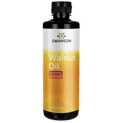 Swanson Vitamins Walnut Oil Cold Pressed, 16 Oz