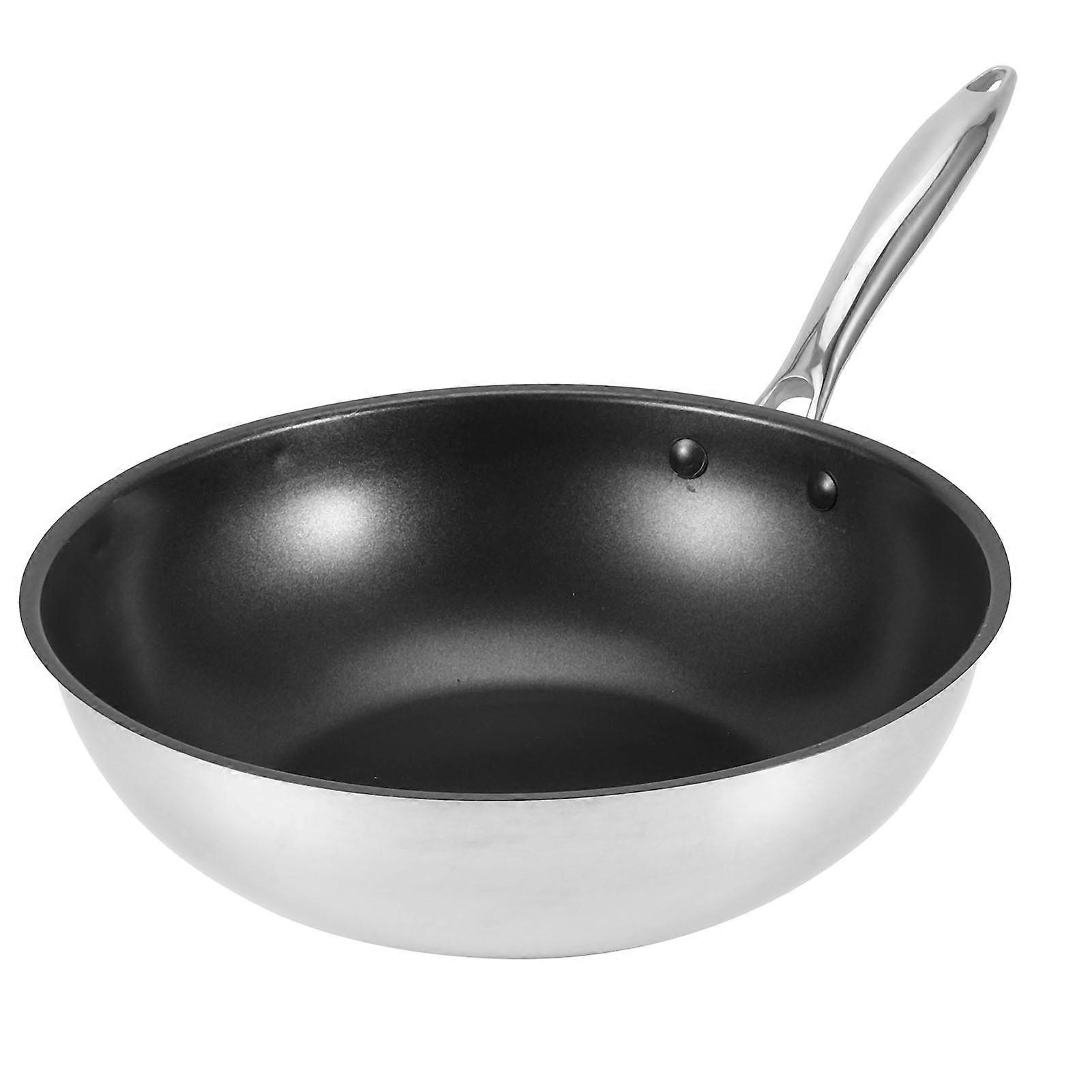 NonStick Frying Pan Composite Stainless Steel Induction Cooker Cooking Tool with No Cover