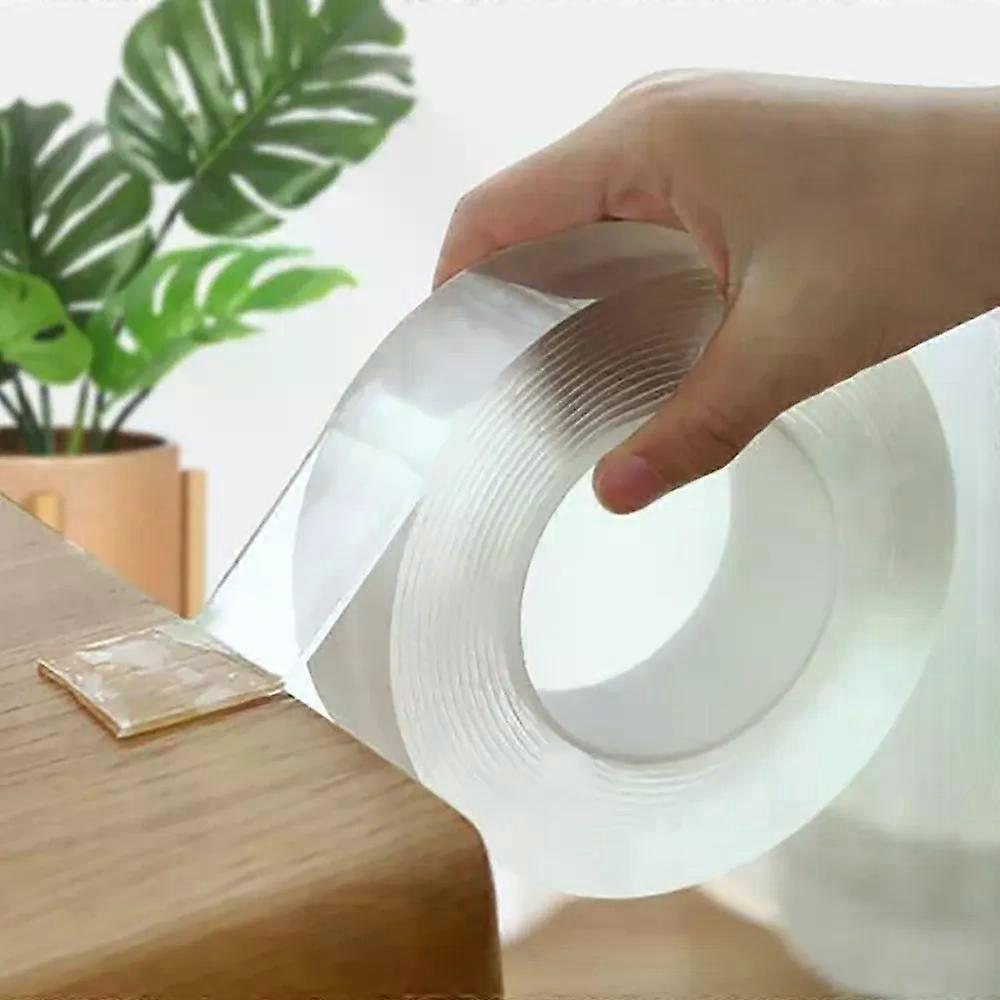 Transparent Nano Tape Washable Reusable Double-Sided Tape Adhesive Nano Traceless Sticker Removable Universal Disks Glue