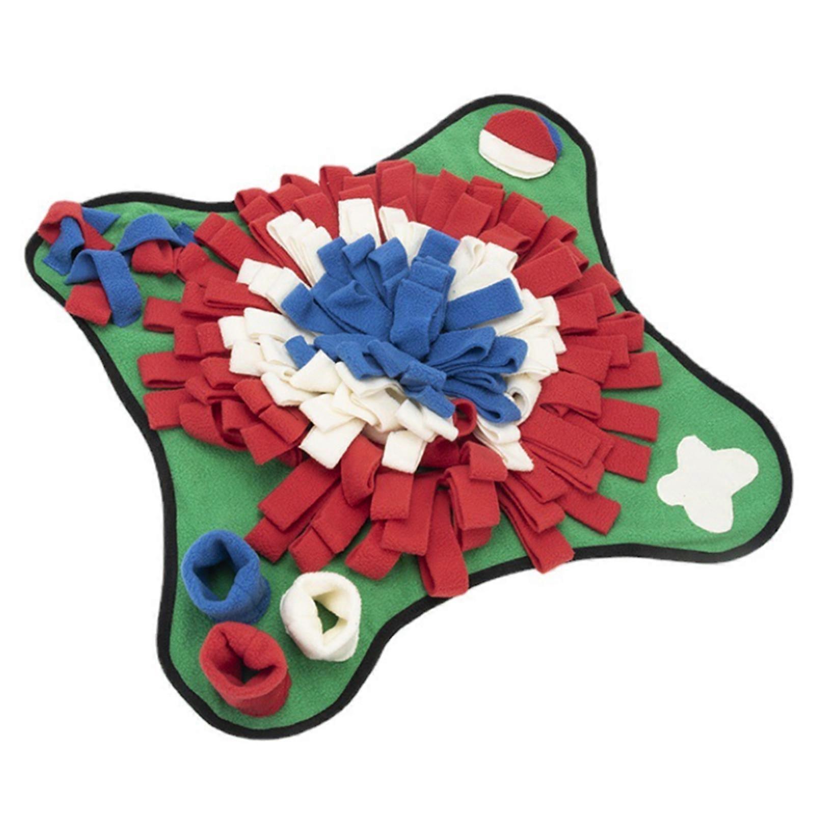 High-Quality Polar Fleece Sniff Mat 48x48cm Multicolor for Dog Training with Tear-Resistant Design