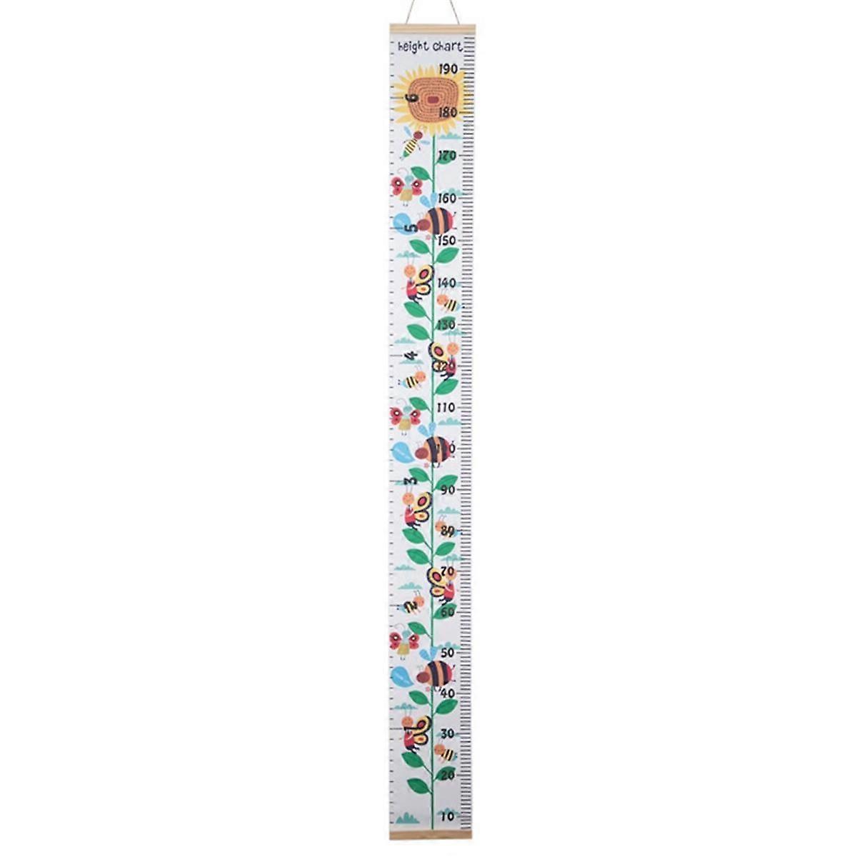 I Canvas Growth Chart for Kids -Unisex Kids Room Wall Decor -Measuring Height Chart-Wall Tape with Height Chart for Kids