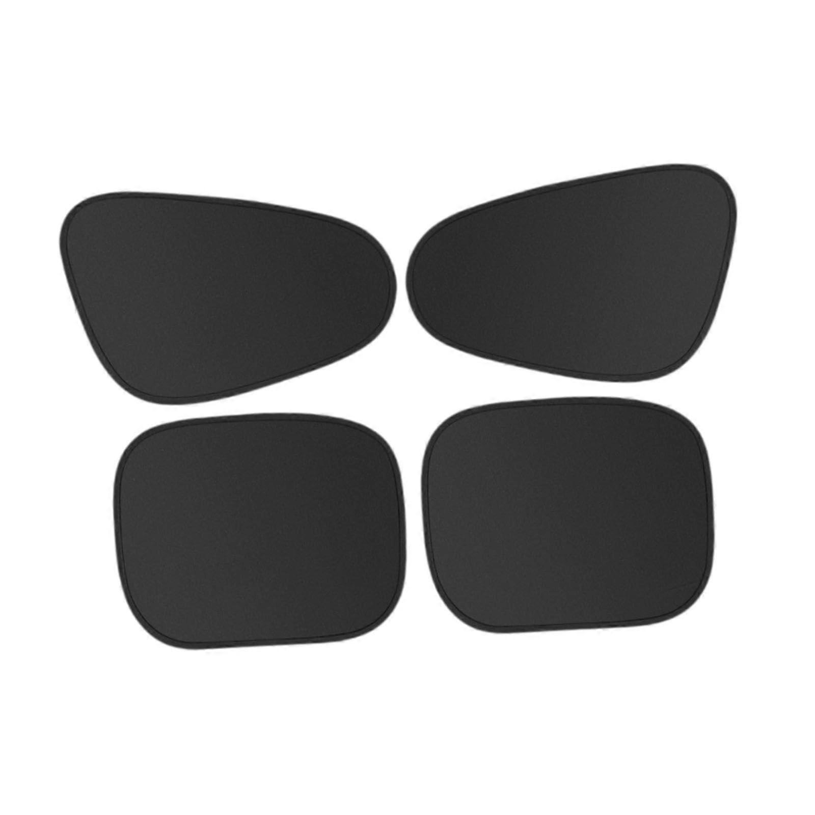 Car Window Shades for Kids Blackout Sun Covers 4-Piece Set for Front and Rear Automobile UV Protection