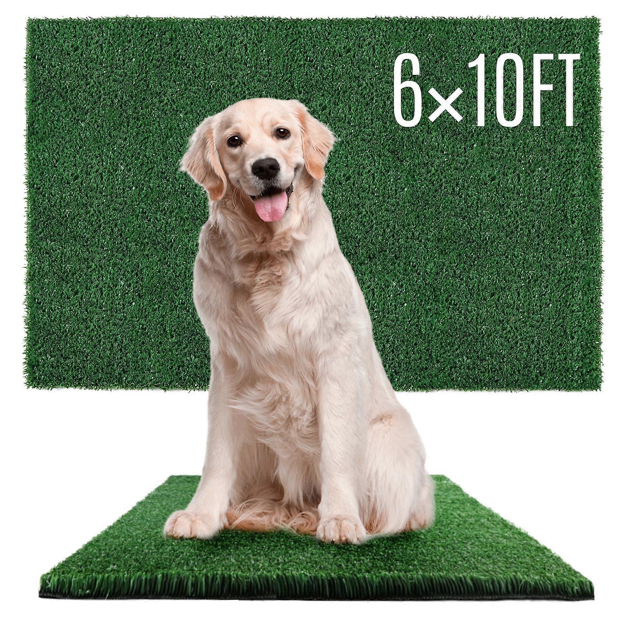 Köpek Çim Pedleri 6 x 10 FT Yapay Çiş Çim Pedleri Köpekler için Lazımlık Eğitimi Kapalı Açık