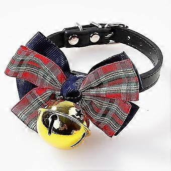 2 Pet Supplies Stylish Dog Tie Bells Big Bow Starry Bell Collars, Red And Pink Jiujiuso