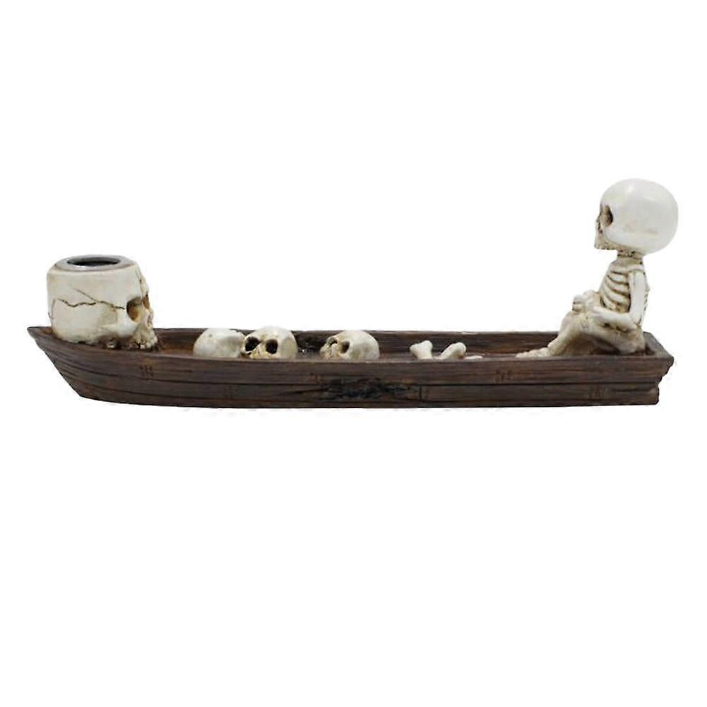 Schedel Schip Wierookbrander Wierookstokje Houder Creatief Beeldje Skelet